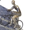 thumbnail image 2 of Benzara BM205087 Transitional Polyresin Bike Riders Mountain Figurine, Bronze, 2 of 2
