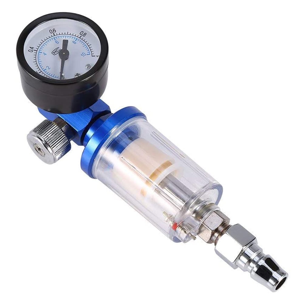 1/4inch Paint Spray Pistol Pneumatic Air Pressure Regulator Gauge Tool Healthy 