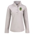 thumbnail image 2 of Women's-Cutter & Buck  Gray Nashville SC Hunts Point Eco Textured Fleece Recycled Quarter-Snap Pullover Top, 2 of 3