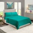 thumbnail image 5 of Clara Clark, Queen Size, Bed Sheets Set, Luxury Bedding Sheets Set, 4-Piece Bed Set, Teal, 5 of 7