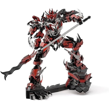 RKXQT 3D Metal Puzzle, Famous Chinese Generals Zhang Fei, Mechanical Soldier Challenge Metal Model Kits, Brain Teaser Creative Gifts DIY 3D Puzzles for Adults