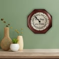 thumbnail image 6 of DayClocks "One Day at a Time" Day-of-the-Week Wall Clock with 10" Mahogany Wood Frame, 6 of 10