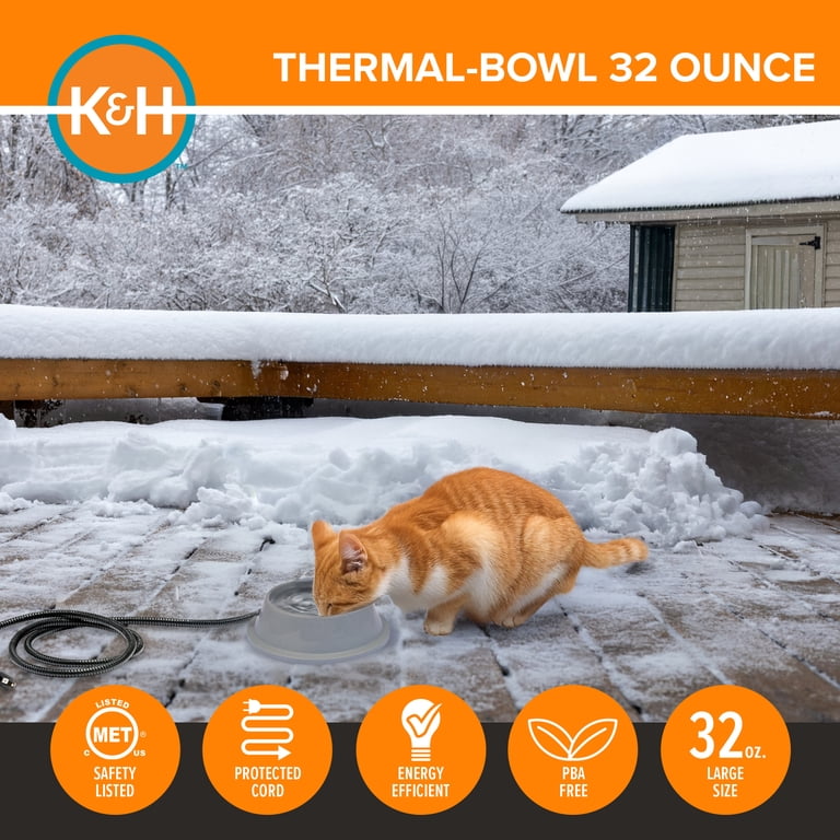 K&H Pet Products Thermal-Bowl Heated Water Bowl, 32 oz photo 4