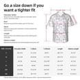 thumbnail image 5 of Fuzoiu Elegant ice skates snowflakes Print Hawaiian Shirt for Men, Summer Beach Casual Short Sleeve Button Down Shirts, Men’s Beach Summer Shirts with Pocket,Large, 5 of 7