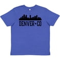 thumbnail image 3 of Inktastic Denver Colorado City Skyline Youth T-Shirt, 3 of 5