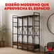 thumbnail image 5 of Clóset Ropero Abierto Utilia Estilo Industrial, Estructura de Metal con 4 Cajones y Repisas de Madera, Organizador de Ropa, Café 210x43x200 cm, 5 of 7