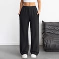 thumbnail image 2 of Resicozy Wide Leg Sweatpants Women 2026 Low Rise Baggy Sweatpants Y2K Drawstring Cotton Lounge Pants with Pockets Fall Fashion Black L, 2 of 5