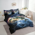 thumbnail image 3 of Manfei Fishing And Hunting 7-Piece Twin Bedding Sets,Lake Fish Bedding Comforter Set,Ocean Fish Sheet Sets For Teens Boys,Breathable Home Decor Reversible, 3 of 8