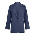 thumbnail image 5 of Outfmvch Suits Blazer For Women 2023 Blazer Elegant Sporty Summer Fitted Jacket Suit Jacket Business Oversize Elegant Spring Thin Transition Jacket Blazer Jacket Short Blazer Womens Blazer Navy 2Xl, 5 of 5