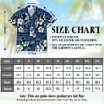 thumbnail image 2 of Blue Black Lacrosse Hawaiian Shirt for Men, Tropical Style, Button Down Summer Beach Short Sleeve, S-5XL, 2 of 2