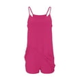 thumbnail image 6 of AherBiu Short Jumpsuits for Women Sleeveless One-Piece 2 in 1 Bikers Shorts Workout Tennis Skorts Rompers Overalls, 6 of 7