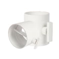 thumbnail image 2 of PVC Air Damper Valve Circle Duct Inline Valve ABS Plastic 75 110 160 200 mm For Ventilation Pipe Manual 1/2/4pcs, 2 of 4