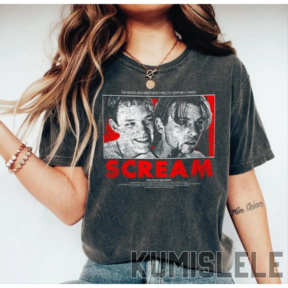 Vintage Scream Horror Movie Shirt, Halloween Unisex T-shirt
