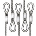 thumbnail image 4 of 200Pcs Aluminum Crimping Loop Sleeve for 5/64" Diameter Wire Rope, Double Ferrule Wire Rope Sleeve for Cable Line End, 4 of 6