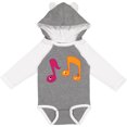 thumbnail image 3 of Inktastic Music Notes Band Choir Musician Gift Boys or Girls Long Sleeve Baby Bodysuit, 3 of 5