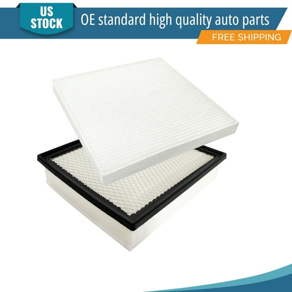 YXPCARS 2PCS Engine Air Filter & Cabin Air Filter for Toyota Tacoma 2016-2023 3.5L (CA11895, CF10374)