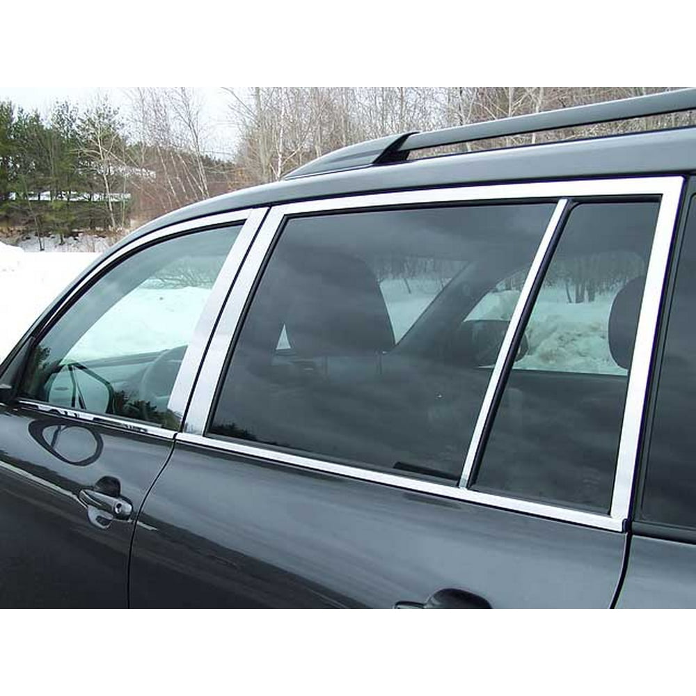 Stainless Steel Window Trim 14Pc Fits 20082013 Toyota Highlander
