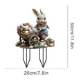 thumbnail image 2 of Piquet de Jardin Lapin de Pâques Jardin Piquet de Jardin de Pâques Décoration de Pâques Rétro Lapin de Pâques Oeuf de Pâques Logo de Jardin Décoration de Pâques Extérieure Lapin de Pâques Oeuf de Pâques Lo de Pâques, 2 of 3