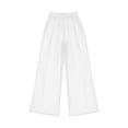 thumbnail image 3 of Delayuji Women's Cover Up Pants Transparency Mesh Chiffon Beach Pants Wide Leg Pant Bikini Bottom Cover Up, 3 of 5