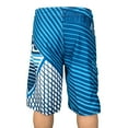 thumbnail image 3 of GHSOHS Mens Swim Trunks Long Beach Shorts Quick Drying Surf Board Shorts Swimming Trunks with Mesh Lining Drawstring Pockets Sports Shorts Bathing Suits,Blue L, 3 of 3