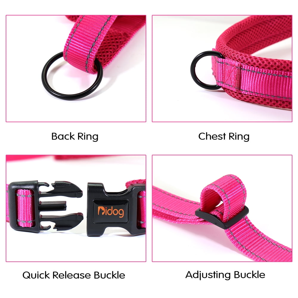 Pet Artist No Pull Dog Pet Dog Harness Reflective Nylon Mesh Padded with Handle Front Leading