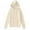 Beige, variant on GigrtiJin Women's Knitted Hoodies Long Sleeved Solid Color Hooded Drawstring Sweater Casual Warm Comfy Pullover Top