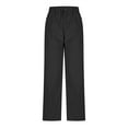 thumbnail image 5 of RYRJJ Womens Mid Rise Cord Barrel Pants Casual Baggy Wide Leg Corduroy Cropped Ankle Pants Trousers with Pockets(Black,L), 5 of 6