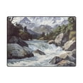thumbnail image 5 of Yayeee Area Rugs for Living Room 6.7'x4.8' Indoor Non Slip Washable Bedroom Carpet, River and Mountains, 5 of 5