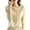 Beige, variant on French Retro Round Neck Knitted Pullover Sweater for Women Elegant Autumn Spring Casual Versatile Slim Fit Top