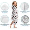 thumbnail image 7 of White Cow Bow Pattern Hooded Bath Towel，50"x30" for Ages 3 To 12 Kids, Quick Dry Lightweight Soft Microfiber Hood Beach Towel Cover Up for Kids, 7 of 7