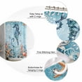 thumbnail image 6 of Blue Coastal Seahorse Bathroom Curtain 72 Inch Shower Stall Curtain with Hooks, Summer Beach Starfish Botanical Waterproof Polyester Bath Curtain Washable Bathtub Curtain 36''x 72'', 6 of 6