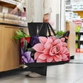 thumbnail image 6 of Fragmented Flowers Foldable Reusable Large Capacity Oxford Cloth Cube Organizer Shopping Bag Basket Organizer, 6 of 7