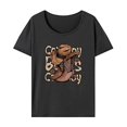 thumbnail image 2 of Camiseta básica para mujer, camiseta sencilla con cuello redondo para deportes de mochilero XL, 2 of 7