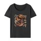thumbnail image 2 of Camiseta de mujer con cuello redondo, ropa sencilla, camisetas de verano para uso diario, viajes XL, 2 of 7