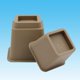 thumbnail image 3 of Patas de cama ajustables para muebles resistentes, elevadores de sofá, almacenamiento debajo de la cama marrón, 3 of 9