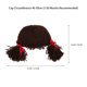 thumbnail image 2 of Bonito gorro de bebé niña con trenzas y coletas, gorro de invierno tejido a crochet, gorro para niños pequeños, accesorio para fotos, 2 of 7