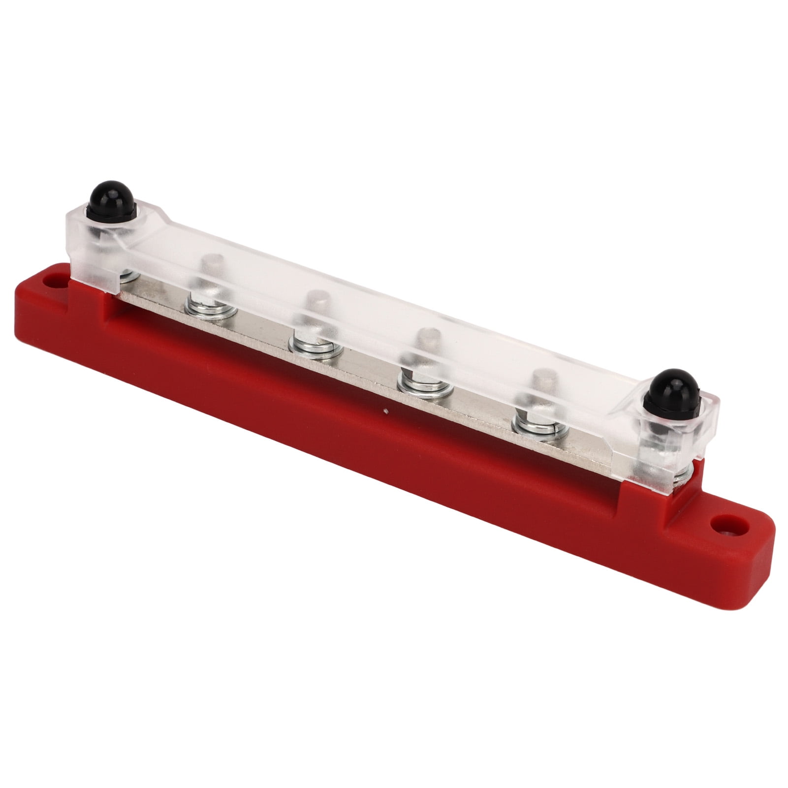 Power Distribution Block Bus Bar, M6 Terminal Studs Black Red Battery