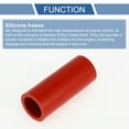 thumbnail image 4 of Unique Bargains 1 Pcs 22mm/0.87" ID 76mm/2.99" Length 0 Degree Red Car Silicone Hose Coolant Hose Universal, 4 of 7