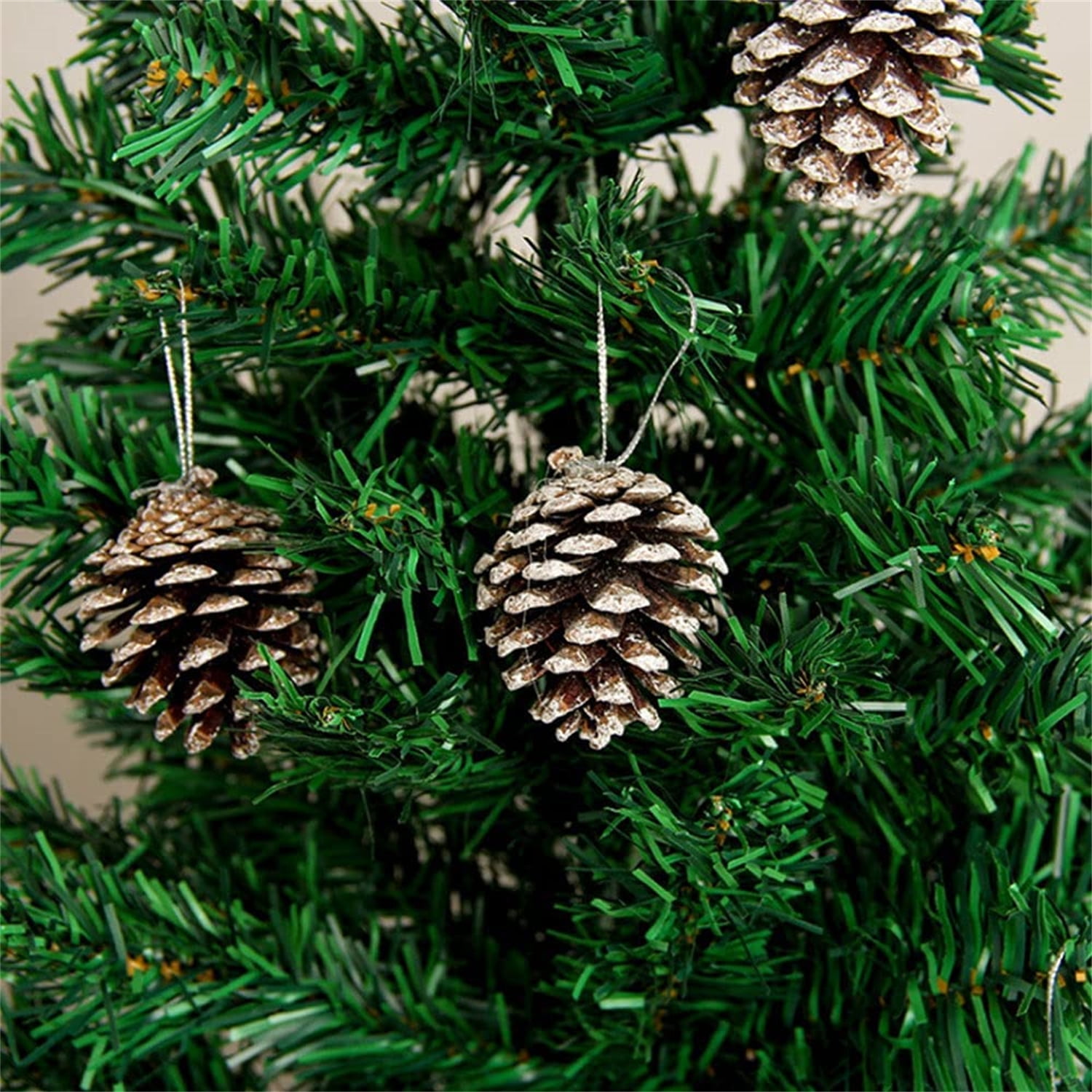 DIY 50PCS Mini Pinecones Xmas Tree Pendant Decor Christmas Pine Cones  Ornaments for Festival Party New