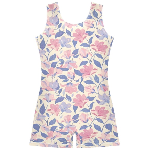 Gymnastics Leotard Sleeveless Mother's Day Stretchy Dance Bodysuit Breathable Athletic Ballet Yoga Outfit for Ages 3-14