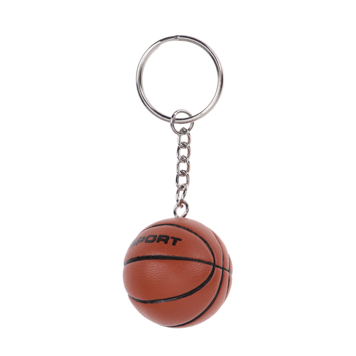 Brown Basketball Foam Ball KEY CHAIN Ring Keychain NEW 