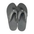 thumbnail image 2 of Hurley Men's Bubble Cushion Heel Surf Comfort Easy Slip-On Flip Flops (Black, 11), 2 of 6