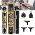 thumbnail image 2 of Cortadora de pelo T9, cortadora de pelo eléctrica, afeitadora inalámbrica, cortadora de pelo de 0mm para hombres, Máquina para cortar cabello de peluquero, máquina T recargable para cortar barba Tan Jianjun unisex, 2 of 2