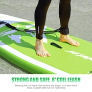Famistar 12 Inflatable Stand Up Paddle Board SUP w/ 3 Fins, Adjustable Paddle, Pump & Carrying Backpack