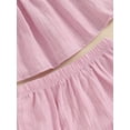 thumbnail image 5 of Biezeib Baby Girls Summer 2 Piece Outfits Solid Color Ruffles Tank Tops and Elastic Shorts Set Fashion Cute Clothes, 5 of 6