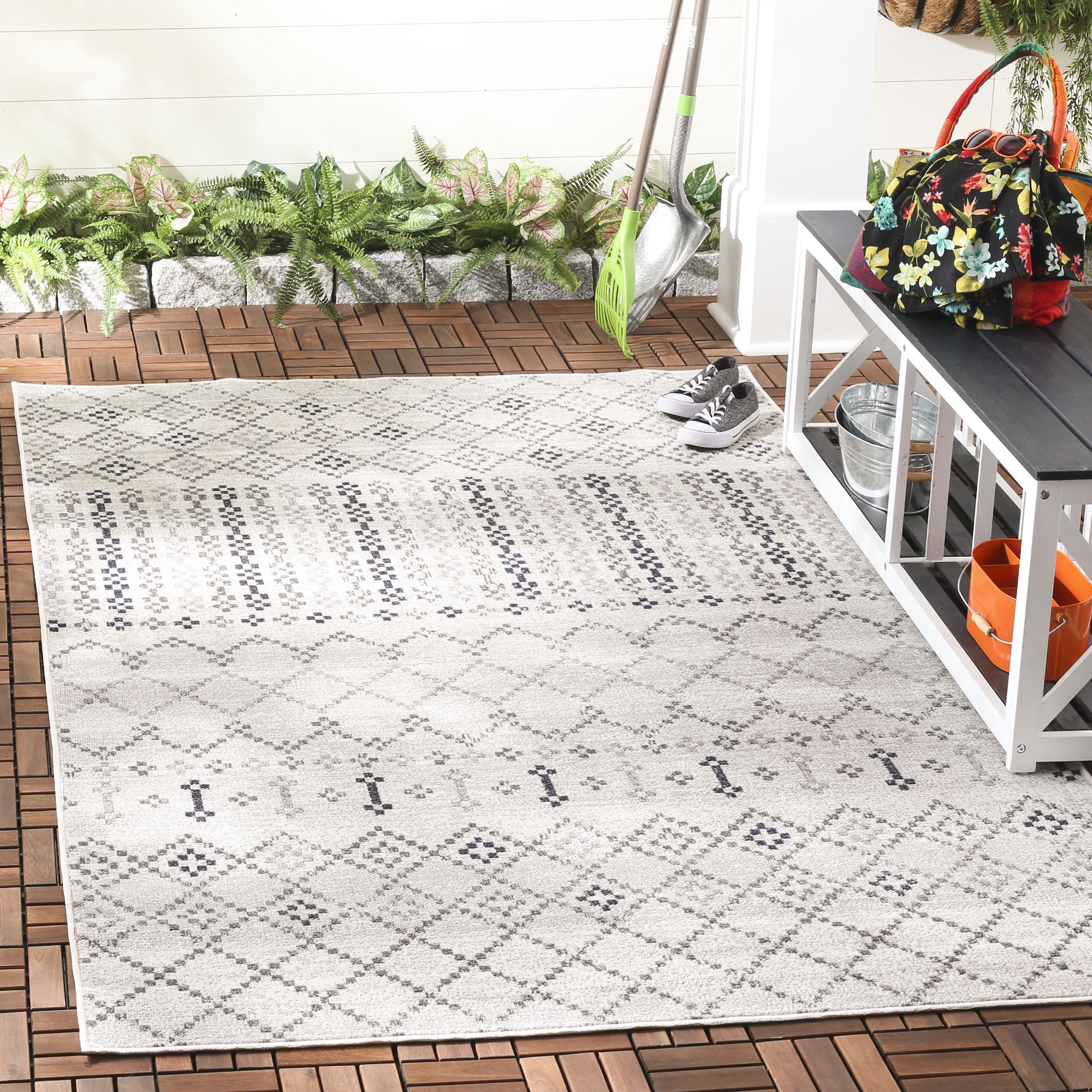 Safavieh Montage Heidrun Indoor/ Outdoor Waterproof Patio Backyard Rug 9' x 12' 9' x 12' Living Room,Bedroom,Dining Room