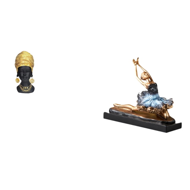 Estatua De Bailarina Africana, Adorno De Mesa, Regalo Para Decoración Del Hogar, Centro De Mesa, Figura De Resina, Escultura Creativa Para Entrada, Estante, Escritorio, Chimenea, Decoración