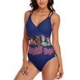thumbnail image 2 of Scooby Doo Women's One Piece Swimsuits Tummy Control Bathing Suits V Neck Double Straps Swimwear Slimming XL, 2 of 8