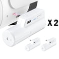 thumbnail image 1 of Paquete de 2 baterías para Quest 2, baterías externas ligeras de 5000 mAh para 2-4 horas adicionales de tiempo de juego, accesorios VR recargables con indicador de energía, 1 of 7