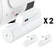 thumbnail image 1 of Paquete de 2 baterías para Quest 2, baterías externas ligeras de 5000 mAh para 2-4 horas adicionales de tiempo de juego, accesorios VR recargables con indicador de energía, 1 of 7